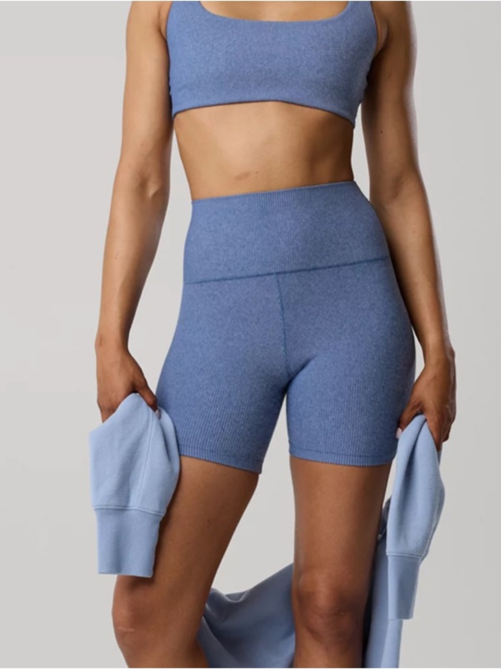 OFFLINE By Aerie NWOT Stripe Rib High Waisted 5" Bike Short - Small